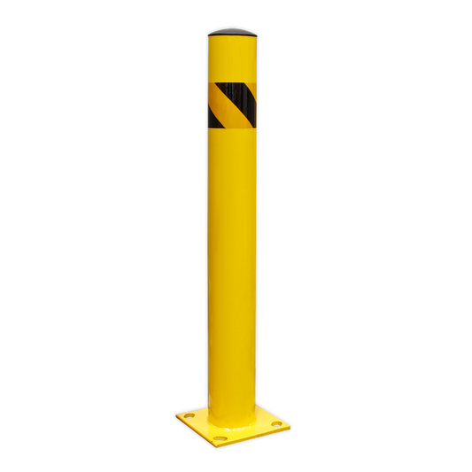 Sealey Safety Bollard 900mm Heavy Duty Ø110mm Steel Pipe - Yellow BOL900