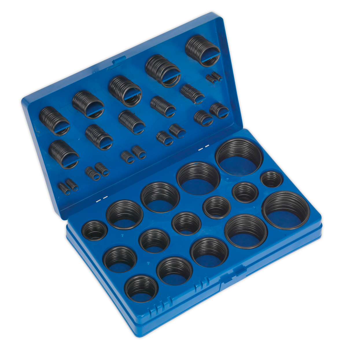Sealey O Rings 407 Pieces Assorted Rubber Imperial 1/8"-2" x 1/16"-1/8" BOR407