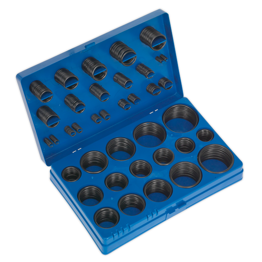 Sealey O Rings 407 Pieces Assorted Rubber Imperial 1/8"-2" x 1/16"-1/8" BOR407