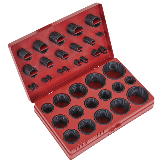 Sealey 419 Pieces Rubber O-Ring Assortment Buna-N - Metric With Box BOR419