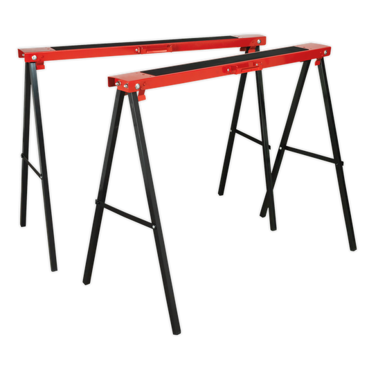 Sealey Fold Down Trestles Collapsible 780mm Height x 995mm Width - Pair FDT2