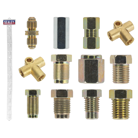 Sealey Clip Strip Deal Brake Pipe Tube Connectors Set Different Sizes BPCSET