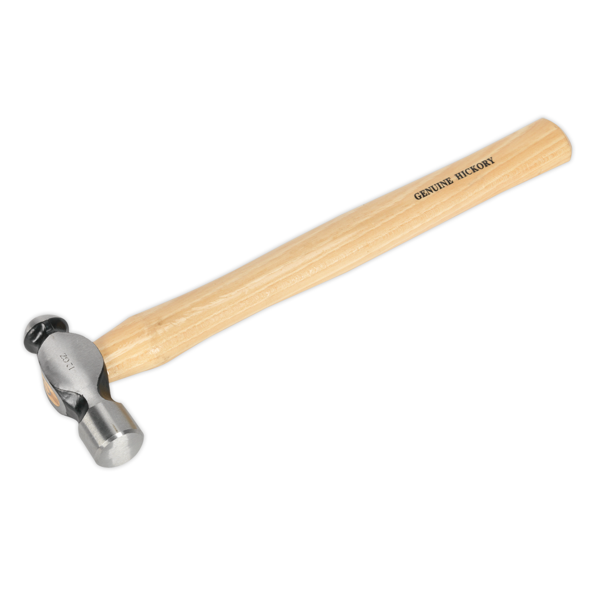 Sealey Ball Pein Hammer Hickory Shaft Drop-Forged Carbon Steel Head 12oz BPH12