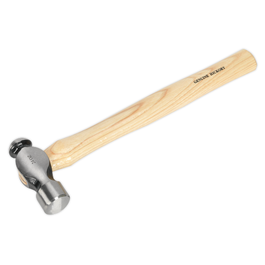 Sealey Ball Pein Hammer Hickory Shaft Drop-Forged Carbon Steel Head 1.5lb BPH24