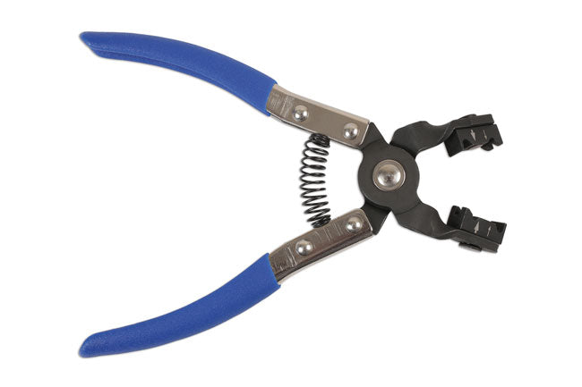 LASER 4231 Hose Clamp Pliers Angled Swivel Jaw 200mm For Clic R Spring Clips