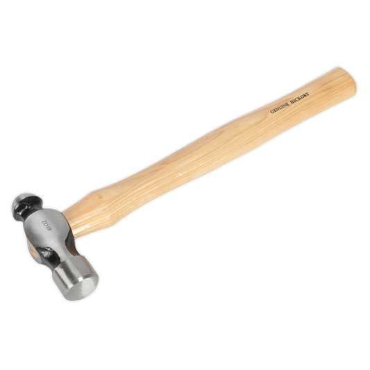Sealey Ball Pein Hammer Hickory Shaft Drop-Forged Carbon Steel Head 2.5lb BPH40