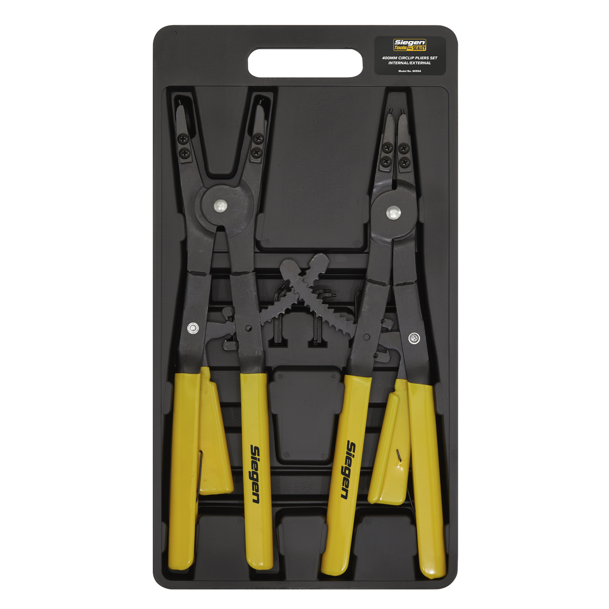 Sealey Circlip Pliers Set Internal/External With PVC Handles 400mm S0554