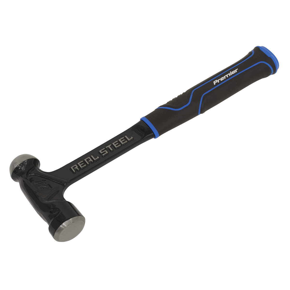 Sealey 24oz One-Piece Ball Pein Hammer With Textured Rubber Grip 0.68kg BPHX24