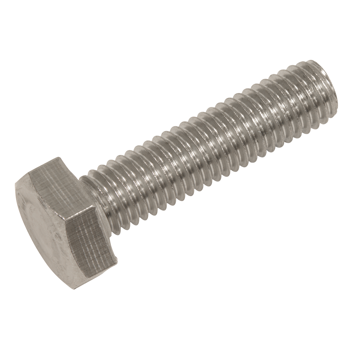 Sealey Stainless Steel Hex Head Set Screw DIN 933 M10 X 40 A2 25 Pieces S1040