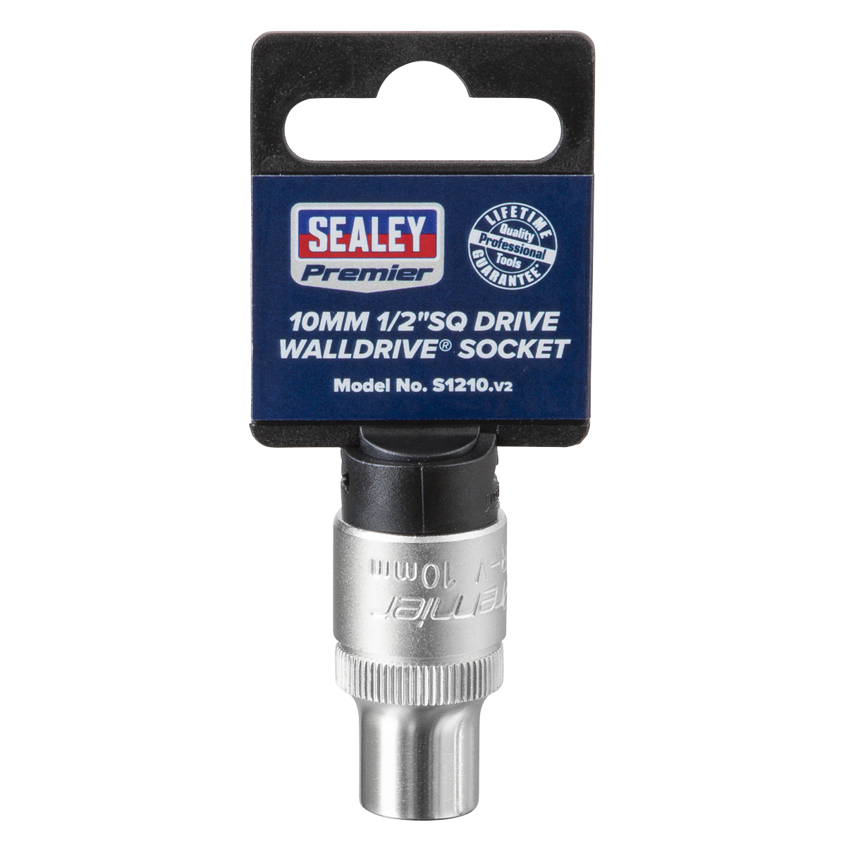 Sealey WallDrive Socket Tool 10mm 1/2" Square Drive Chrome Vanadium Steel S1210