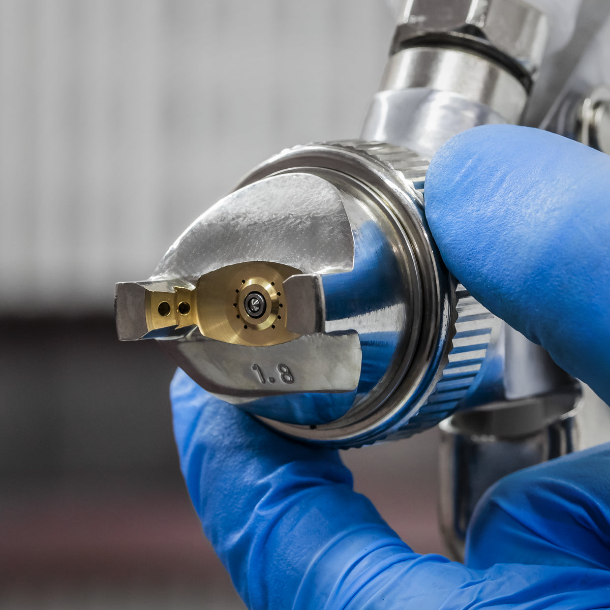 Sealey SGeneral-Purpose Gravity Feed Spray Gun Brass Air Cap 1.8mm Set-Up  S642G