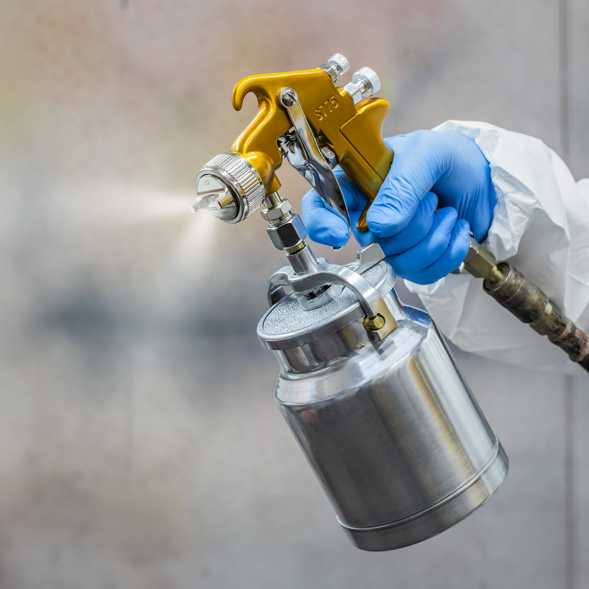 Sealey Spray Gun Suction Feed With Air Regulator Control 1.7mm Set-Up S775