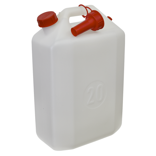 Sealey Water Container 20 Litres Tube With Spout 100% Approved Polyethylene WC20