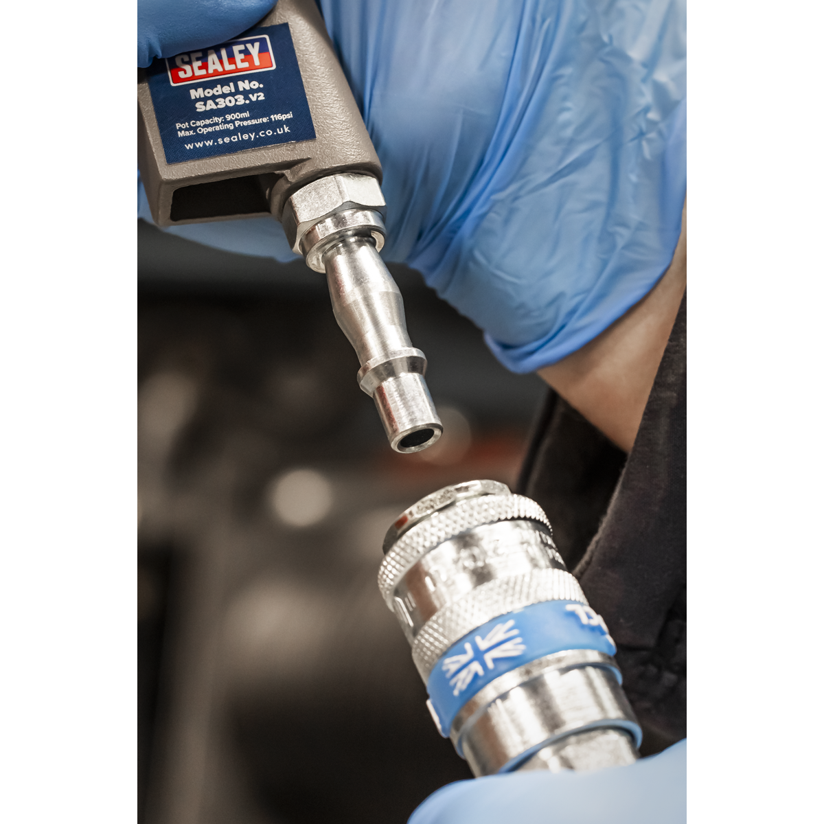 Sealey Paraffin Spray Gun Metal Tank With Adjustable Spray/Jet Nozzle SA303