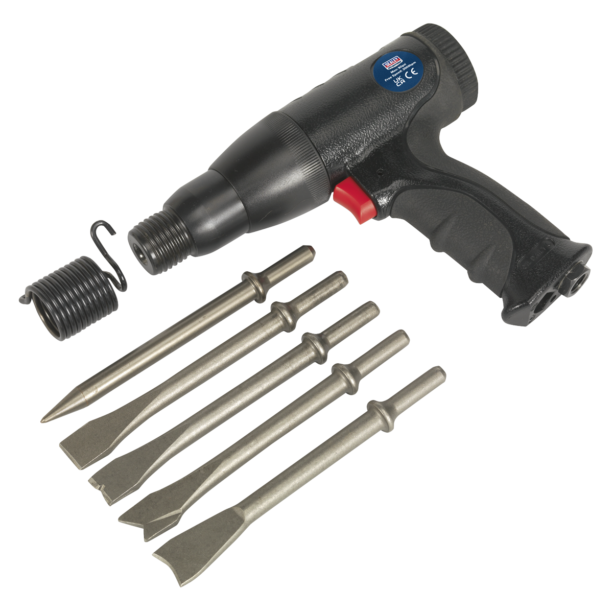 Sealey Air Hammer Kit Composite Premier - Long Stroke Low Vibration SA614