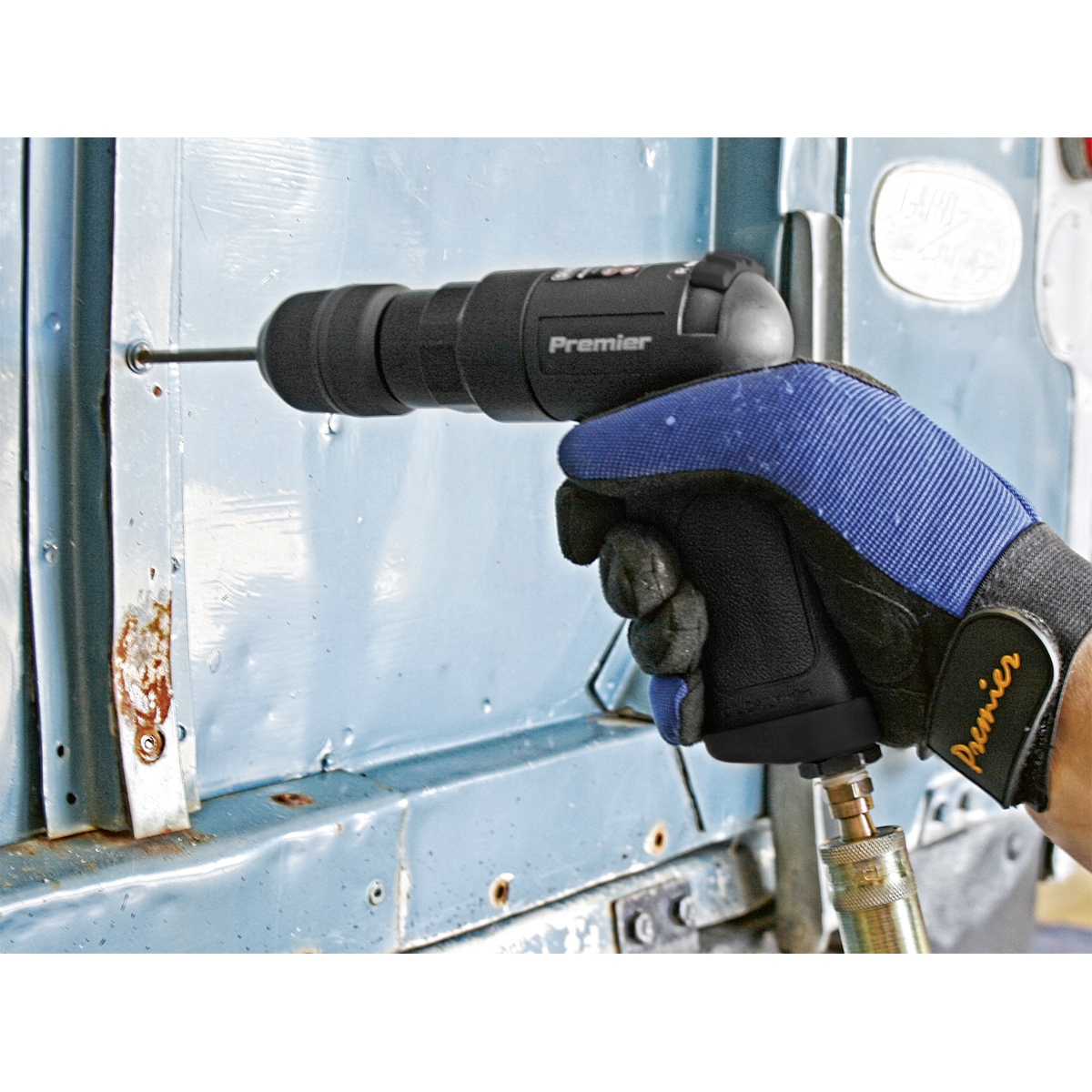 Sealey Air Pistol Drill With 10mm Keyless Chuck Super-Duty - Black SA620