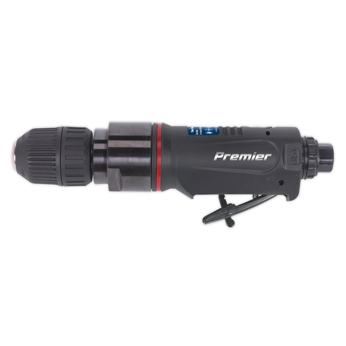 Sealey Ø10mm Straight Air Drill With Jacobs Keyless Chuck 500 RPM SA622