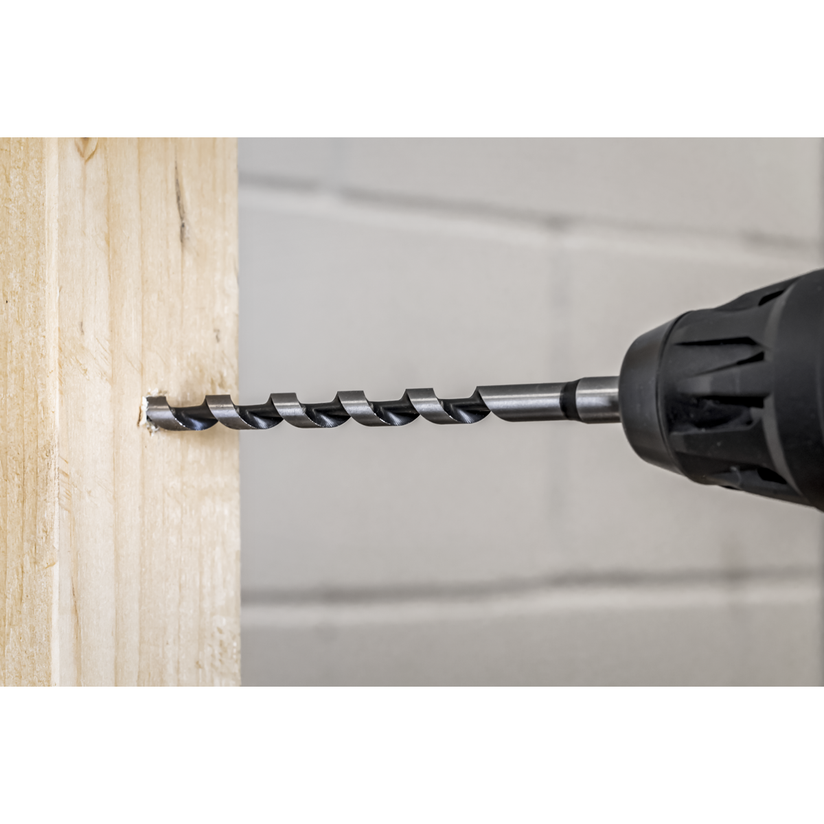 Sealey SDS Plus Auger Wood Drill Fully Hardened 8 x 200mm - Silver SA8X200