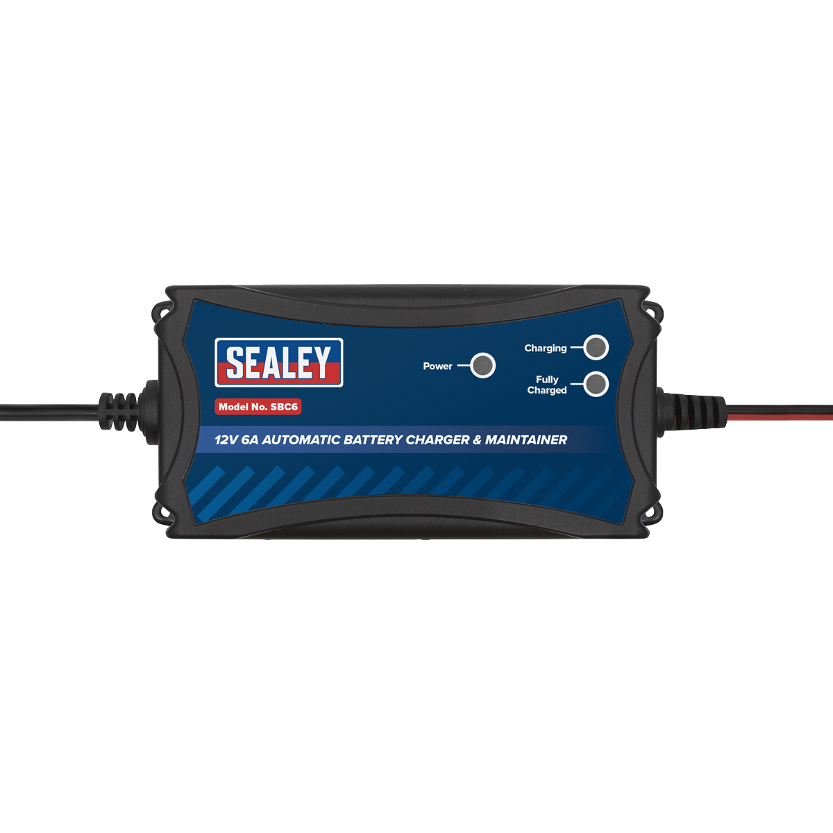 Sealey 12V 6A Automatic Battery Charger & Maintainer Charge 40-100Ah IP33 SBC6