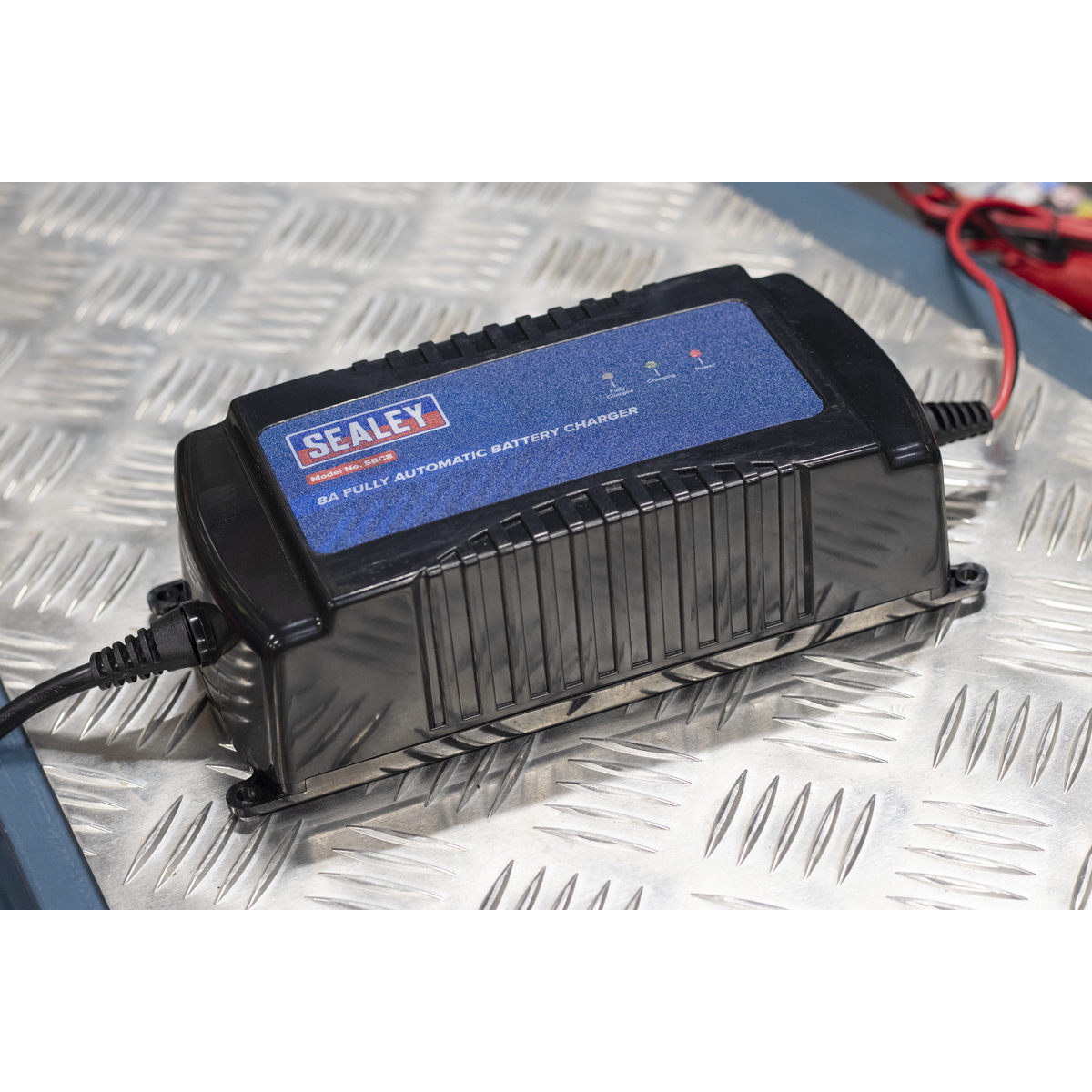 Sealey 12V 8A Automatic Battery Charger & Maintainer Charge 40-10Ah IP33 SBC8