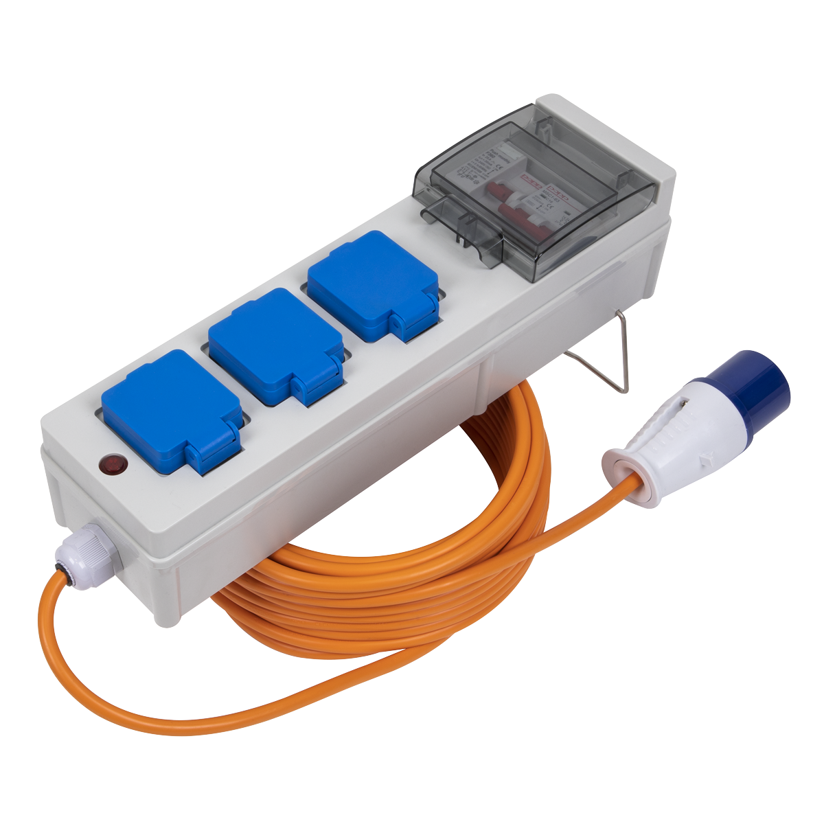 Sealey Caravan/Camping Mains Unit With RCD H05VV-F 3G Cable 15m WSC16133