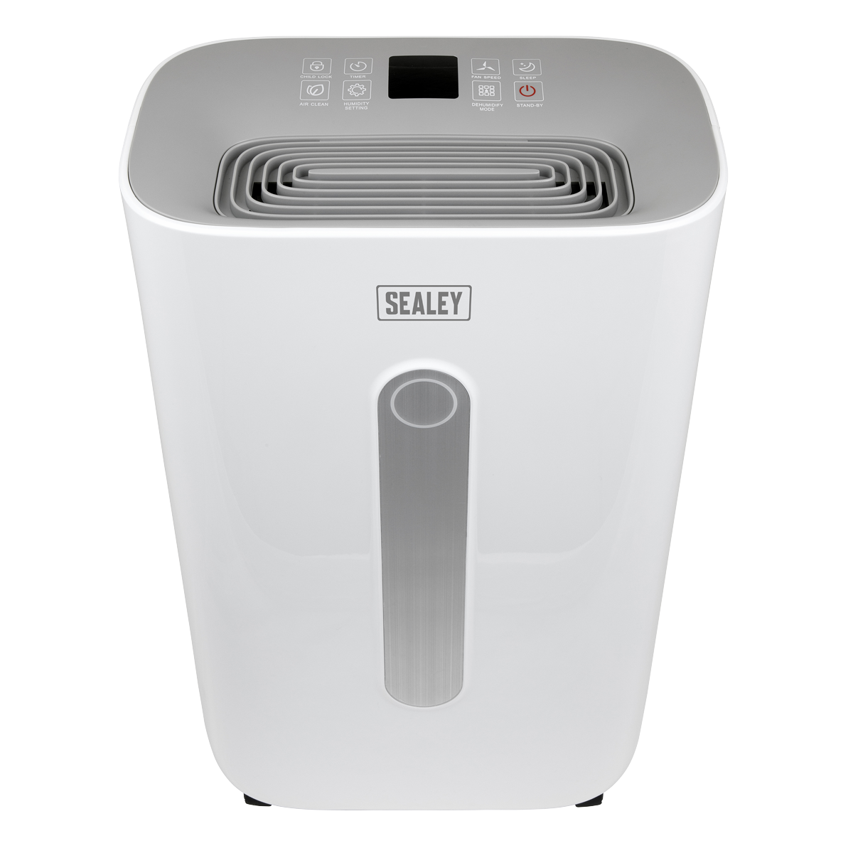 Sealey Portable Dehumidifier With Front Panel Indicator Light 20L White SDH20