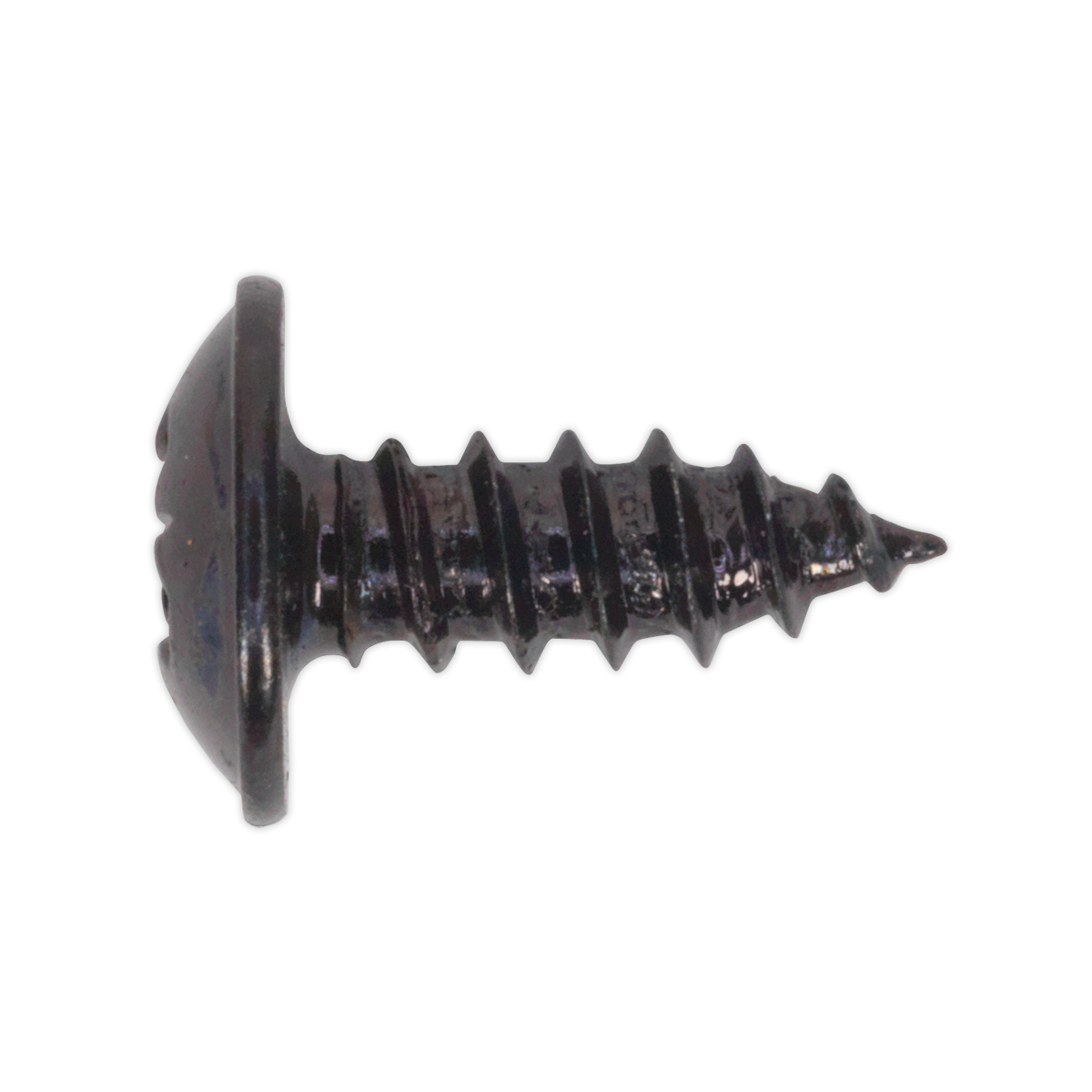 Sealey Self Tapping Screw 3.5 x 10mm Flanged Head Black Pozi BS 4174 Pack of 100