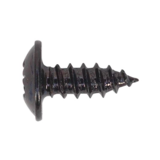 Sealey Self Tapping Screw 3.5 x 10mm Flanged Head Black Pozi BS 4174 Pack of 100