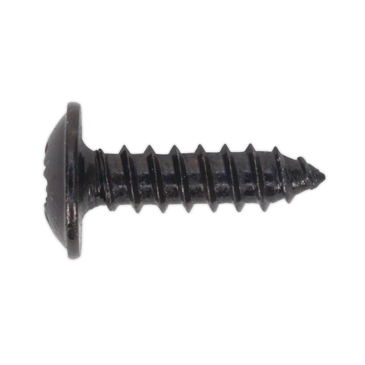 Sealey Self Tapping Screw 3.5 x 13mm Flanged Head Black Pozi BS 4174 Pack of 100