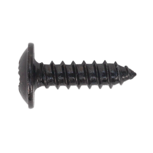 Sealey Self Tapping Screw 3.5 x 13mm Flanged Head Black Pozi BS 4174 Pack of 100