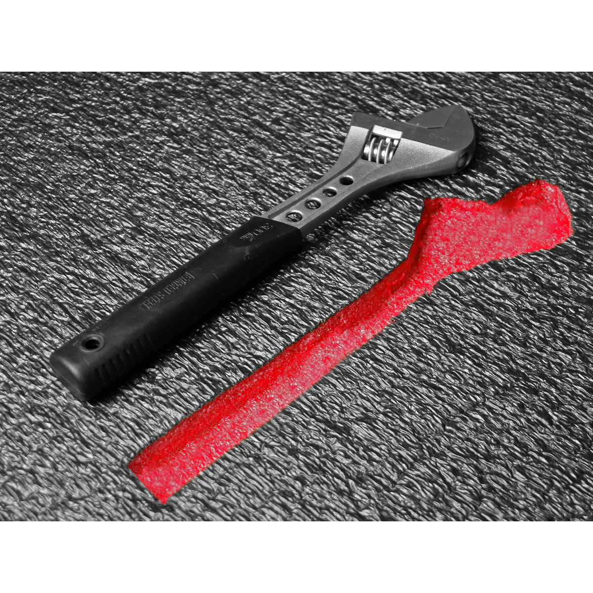 Sealey Easy Peel Shadow Foam Polyethylene Red/Black 1200 x 550 x 50mm SF50R