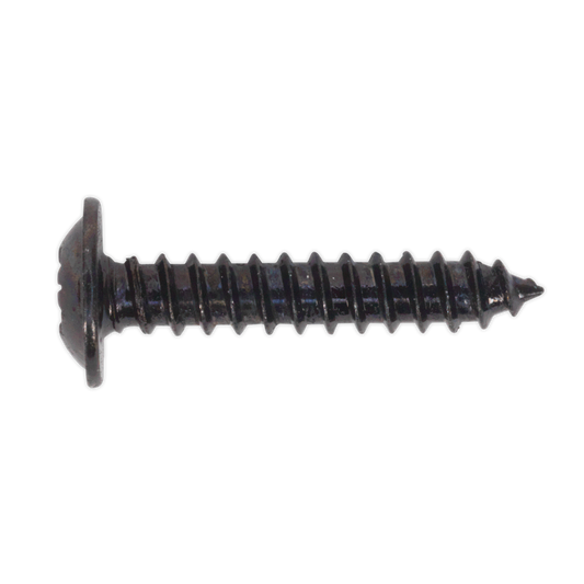 Sealey Self Tapping Screw 3.5 x 19mm Flanged Head Black Pozi BS 4174 Pack of 100