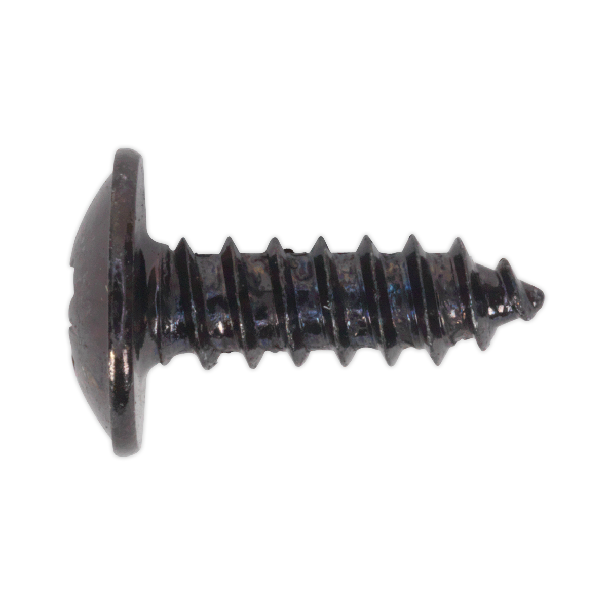 Sealey Self Tapping Screw 4.2 x 13mm Flanged Head Black Pozi BS 4174 Pack of 100