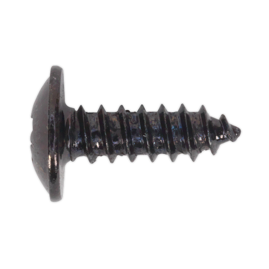 Sealey Self Tapping Screw 4.2 x 13mm Flanged Head Black Pozi BS 4174 Pack of 100