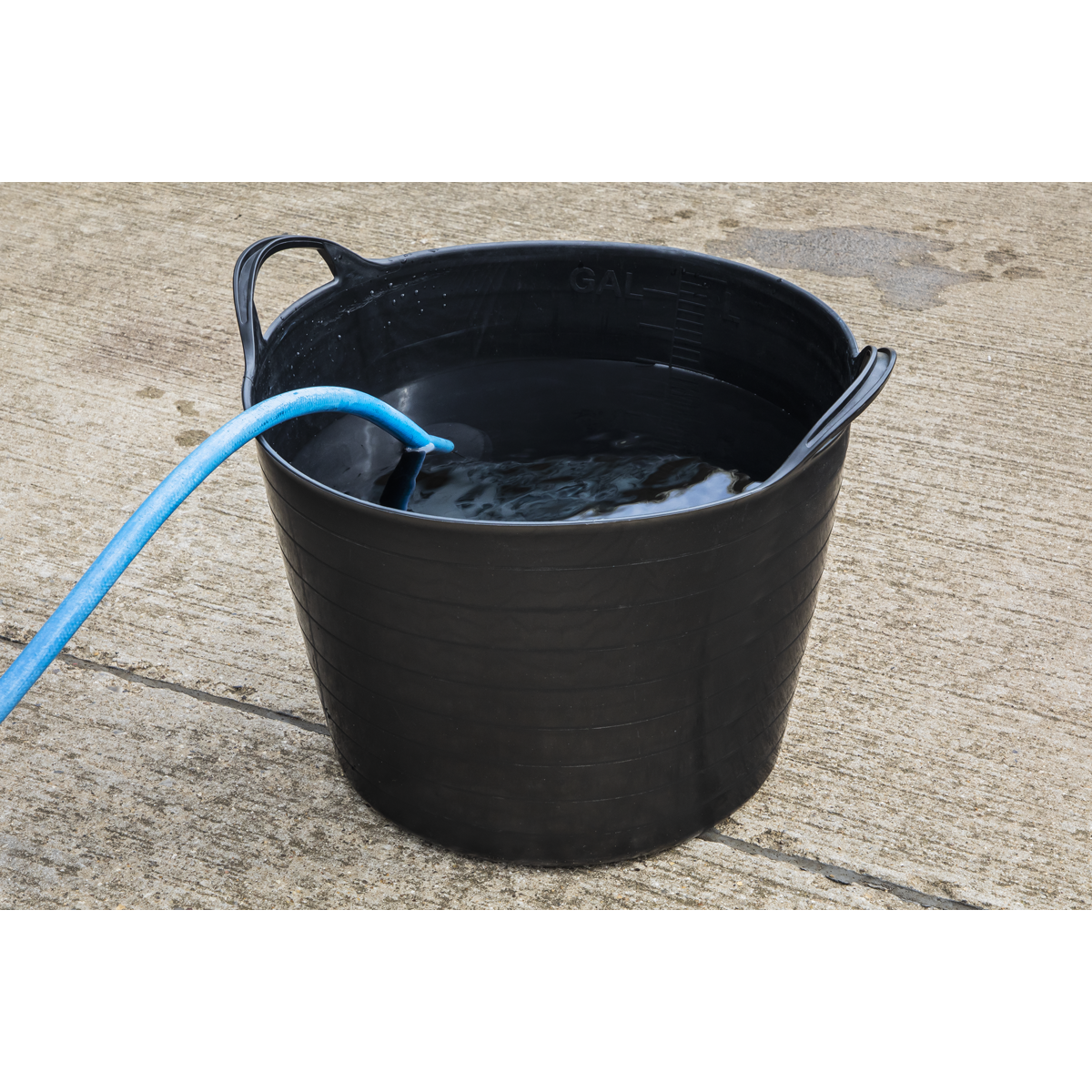 Sealey 40L Heavy Duty Polyethylene Flexi Tub Flexible Construction - Black SFT40