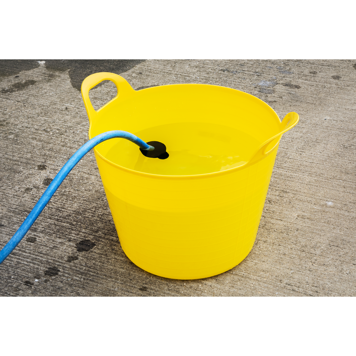 Sealey Heavy Duty 40L Flexi Tub With Strong Carry Handles 40 Litre Yellow SFT40Y