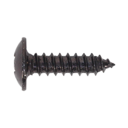 Sealey Self Tapping Screw 4.2 x 16mm Flanged Head Black Pozi BS 4174 Pack Of 100
