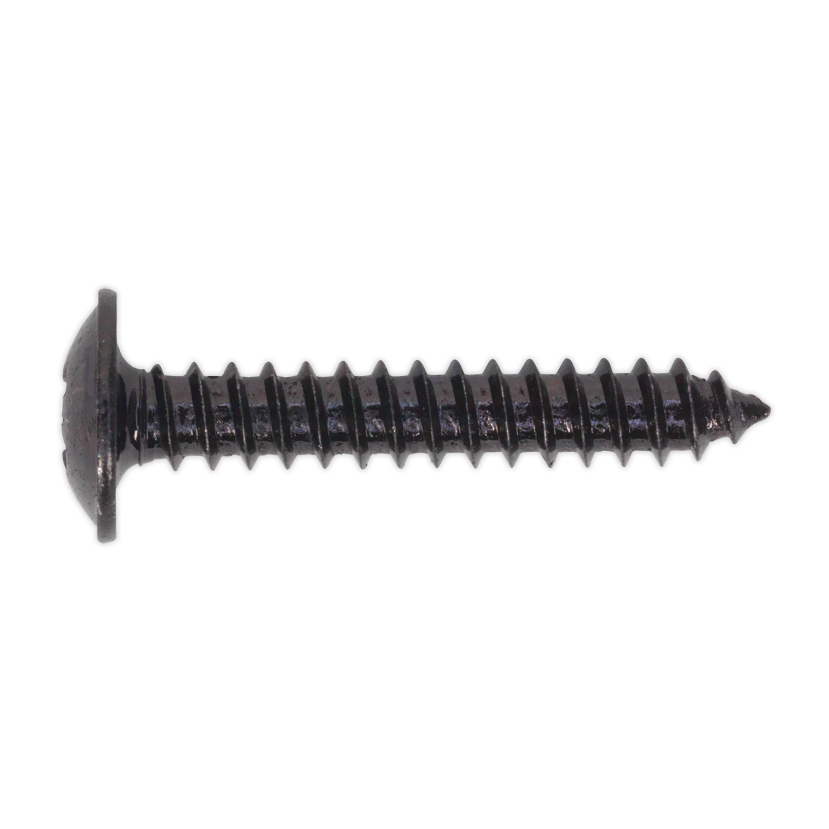Sealey Self Tapping Screw 4.2 x 25mm Flanged Head Black Pozi BS 4174 Pack Of 100