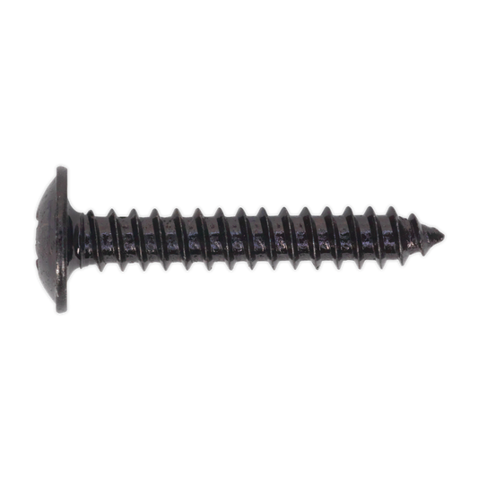 Sealey Self Tapping Screw 4.2 x 25mm Flanged Head Black Pozi BS 4174 Pack Of 100