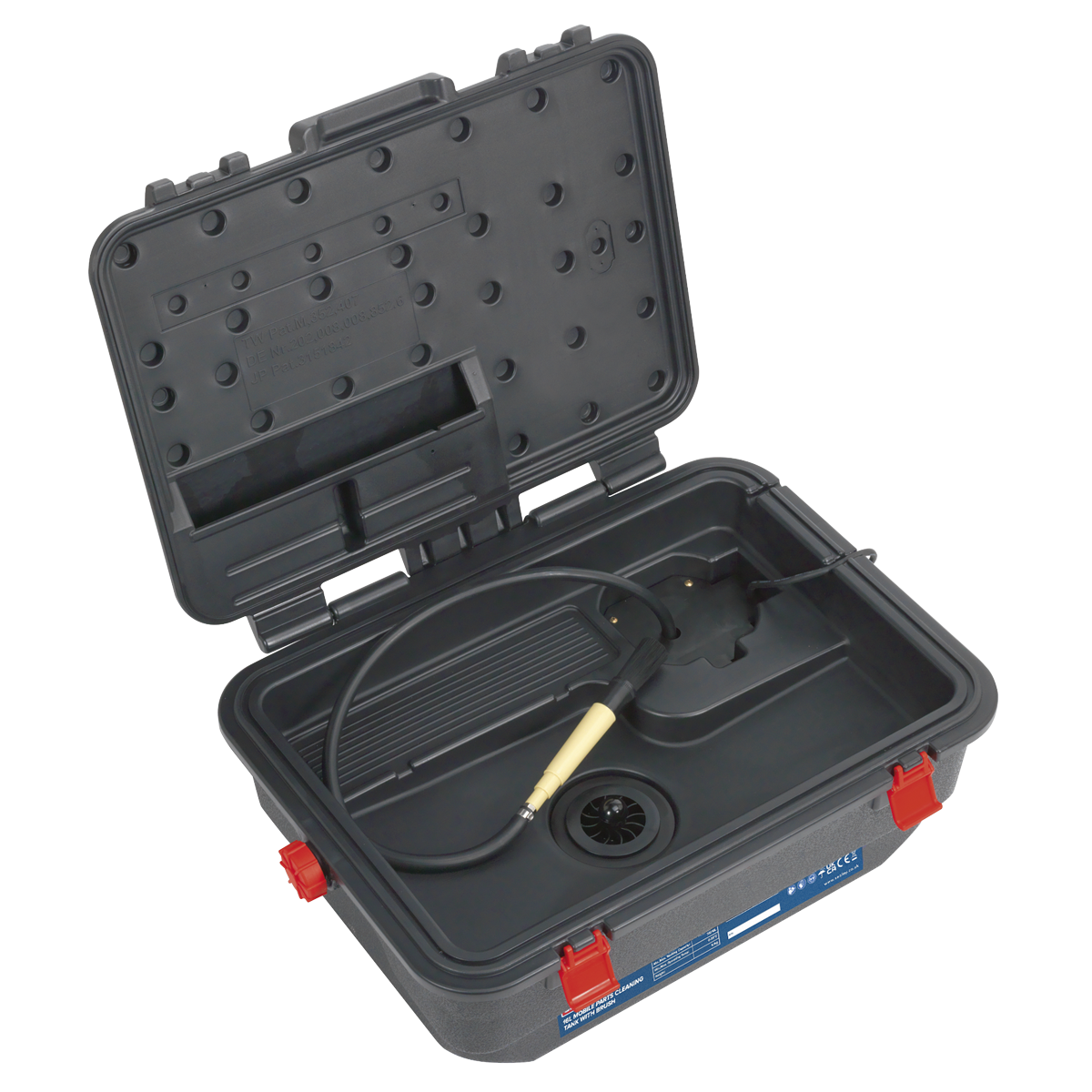 Sealey 16L Mobile Parts Cleaning Tank With Brush Lightweight and Mobile SM222