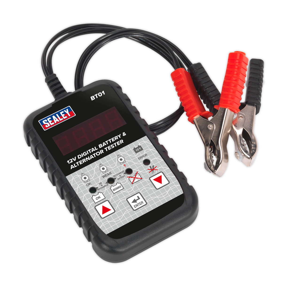 Sealey Digital Battery & Alternator Tester With LED Control Panel 12V BT01