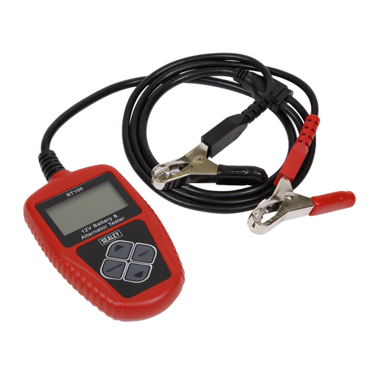 Sealey Compact Digital Battery & Alternator Tester With LCD Screen 12V BT105