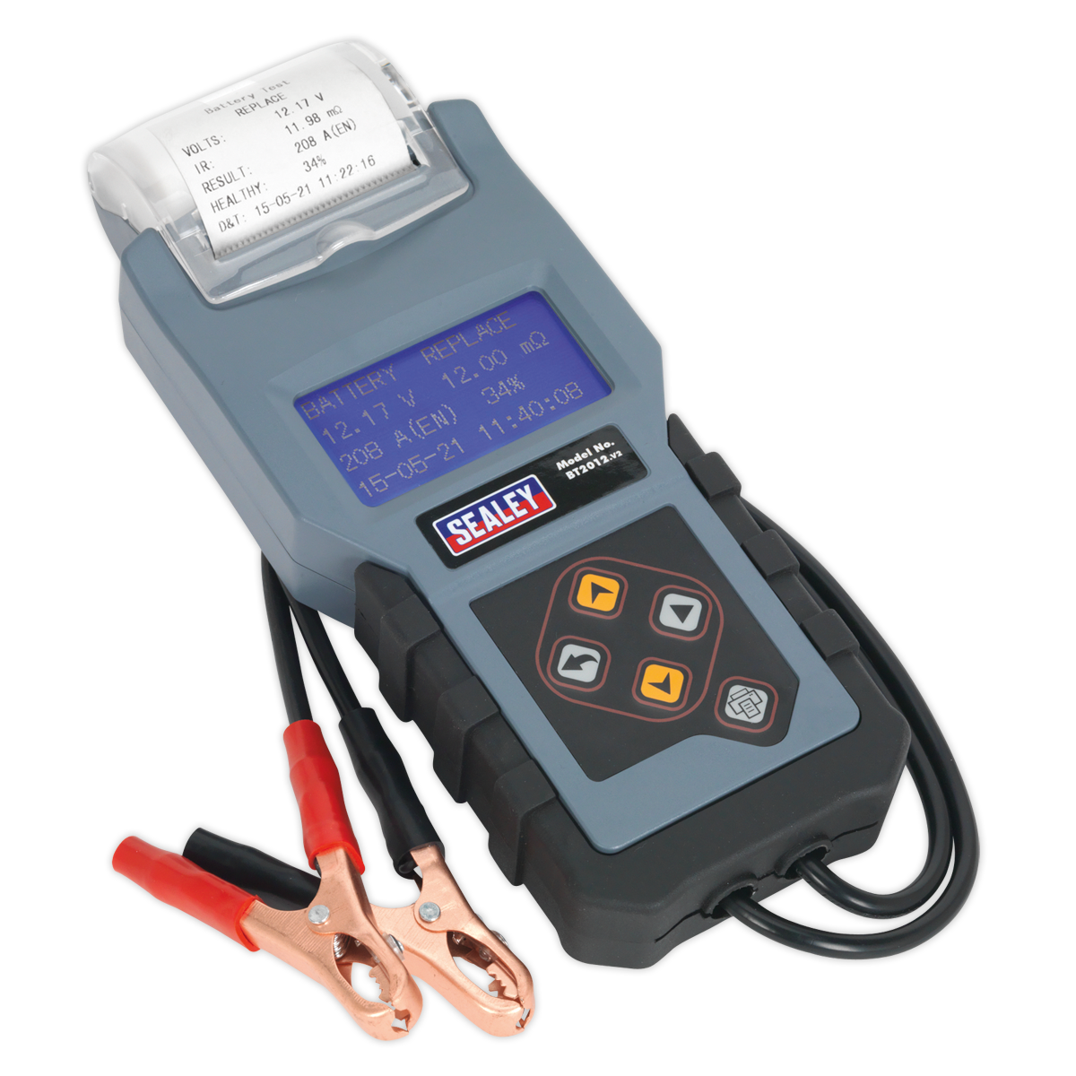 Sealey Digital Battery & Alternator Tester With Printer LCD Display 12V BT2012