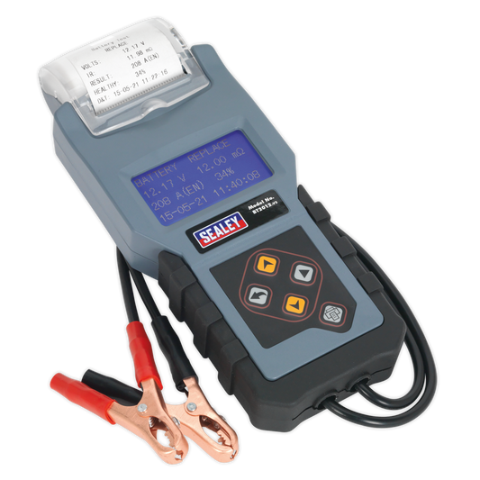 Sealey Digital Battery & Alternator Tester With Printer LCD Display 12V BT2012