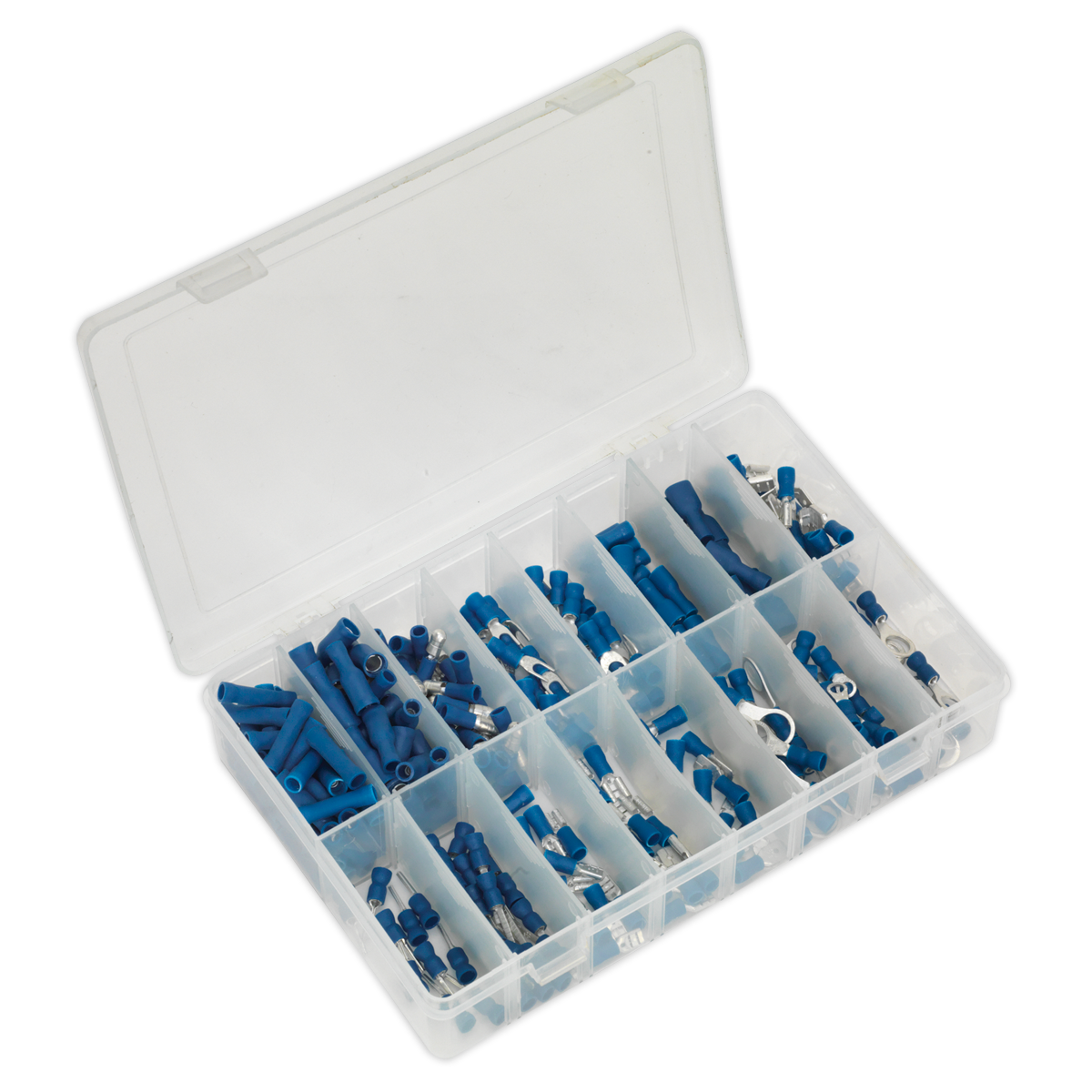 Sealey Crimp Terminal Assortment Electrical Connectors Blue 280 Pieces AB040BT