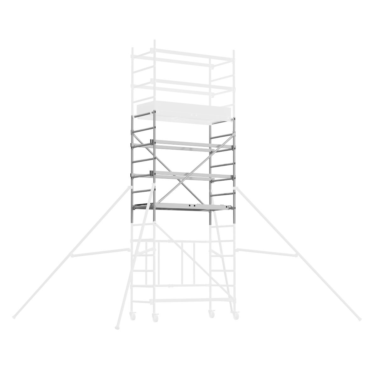 Sealey Platform Scaffold Tower Extension Pack 3 For SSCL1 3.41m Height SSCL3