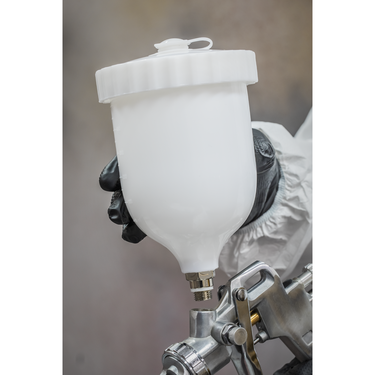 Sealey Spray Gun Gravity Feed 1.5mm Set-Up For Water Based Paint SSG503