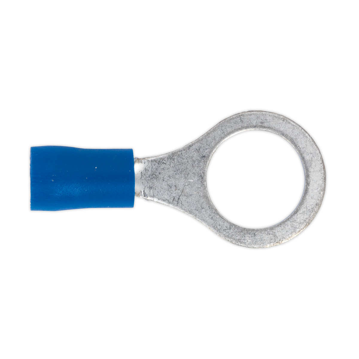 Sealey Easy Entry Ring Terminal 10.5mm 3/8" Blue For Cables 16-14 AWG x100 BT23