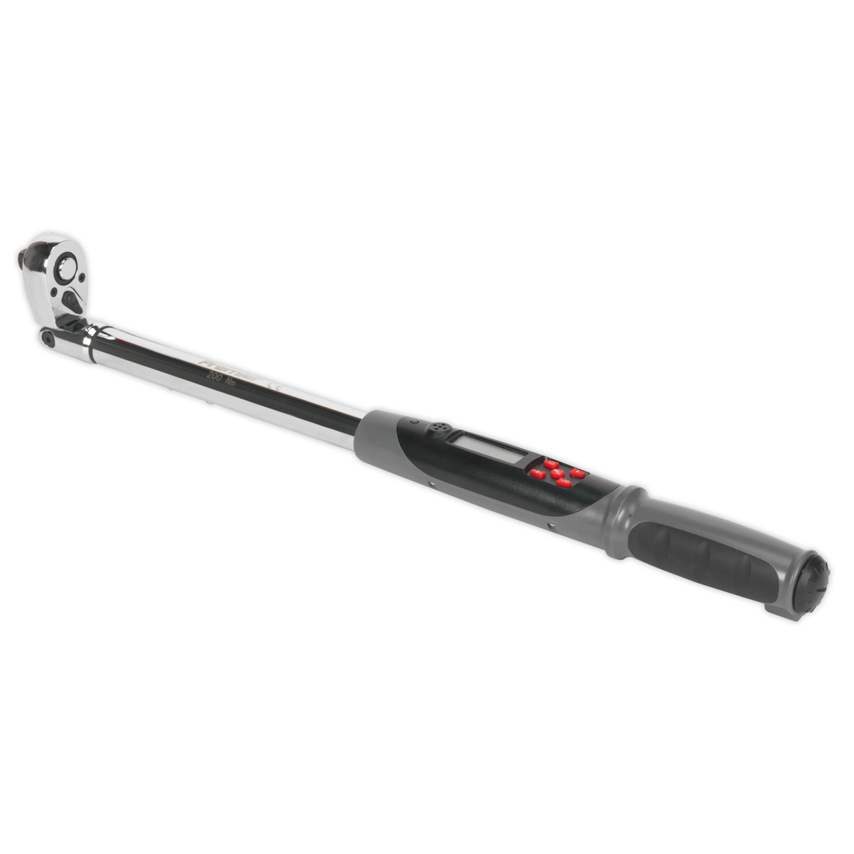 Sealey Flexi-Head Angle Torque Wrench Digital 1/2" Square Drive 20-200Nm STW309