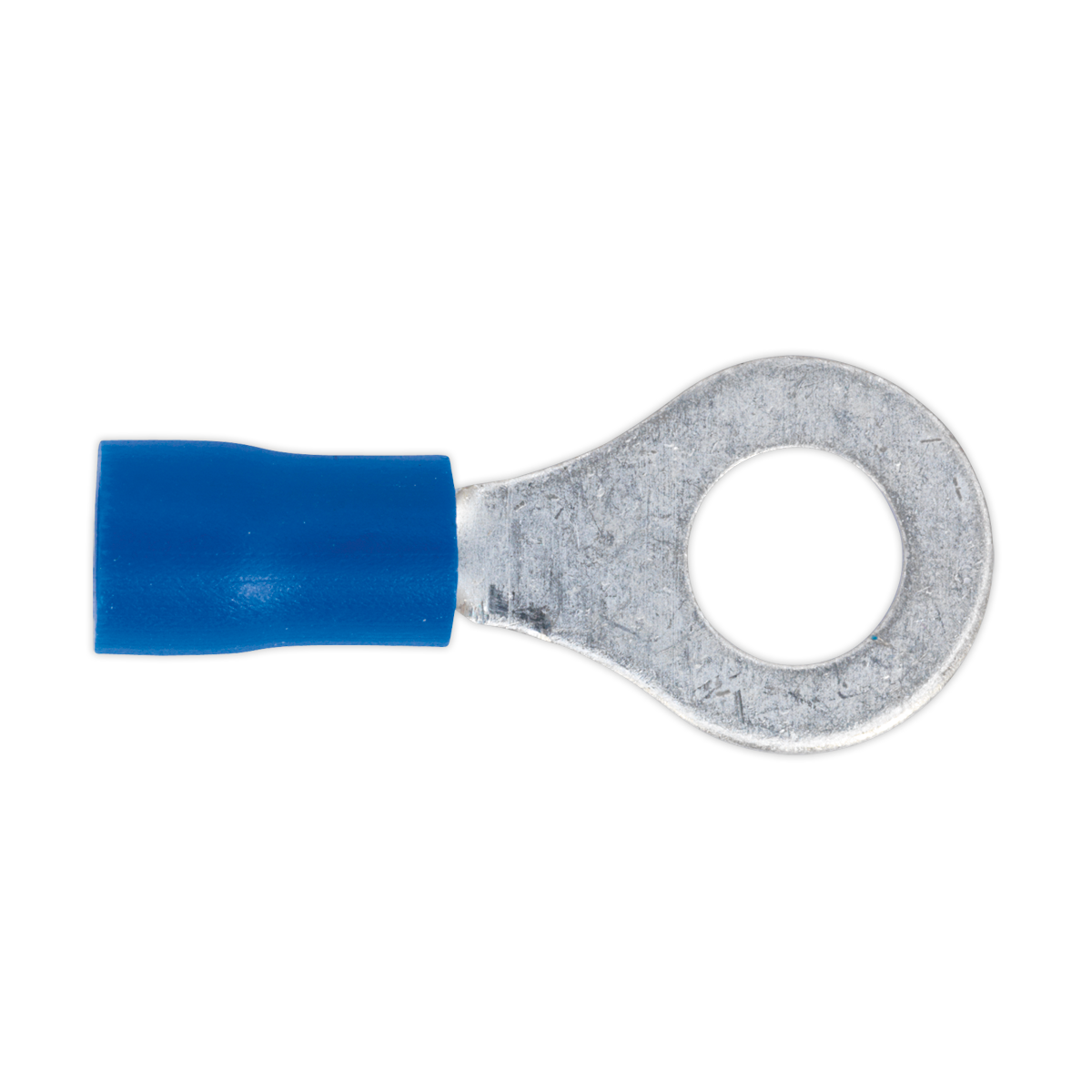 Sealey Easy Entry Ring Terminal 6.4mm Blue 1/4" For Cables 16-14 AWG x100 BT26